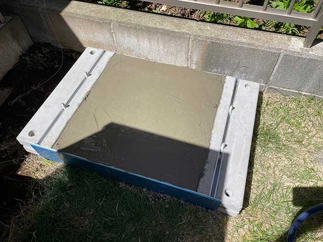 蓄電池スマートスターの土台工事