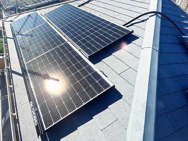 電気配線太陽光のパネル接続
