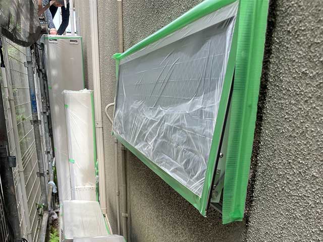 サッシ等養生