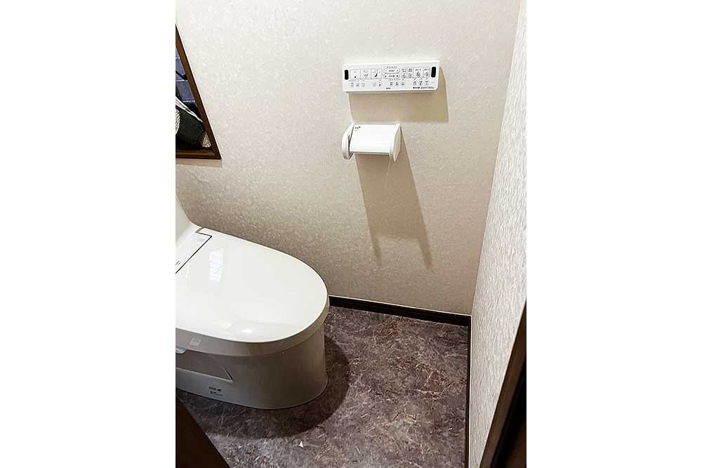 交換後のトイレリモコン