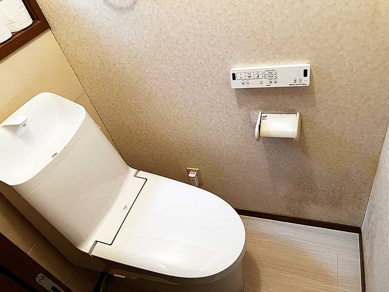 交換後のトイレ