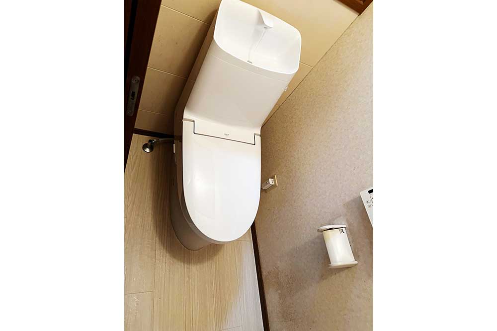 交換後のトイレ