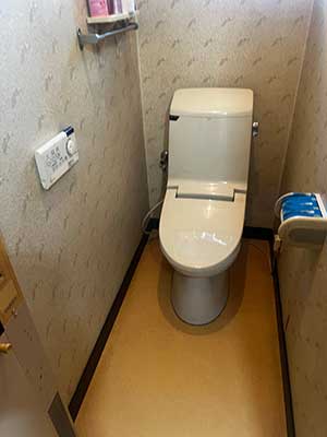 交換前のトイレ