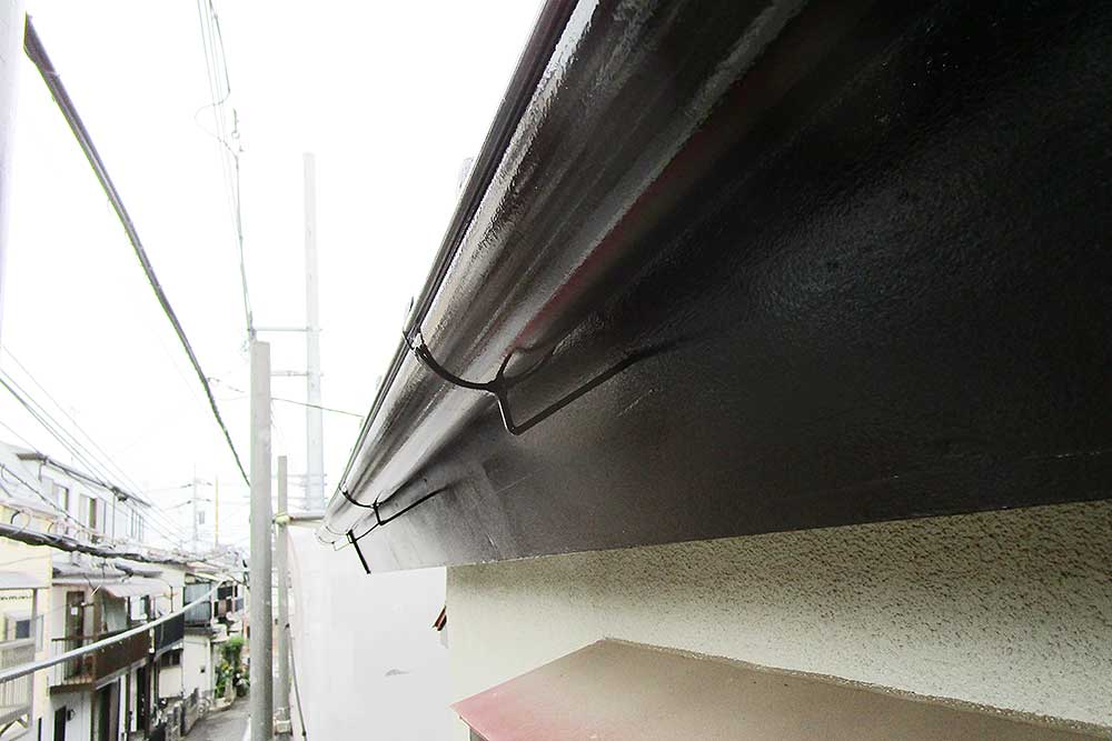 塗装後の雨樋