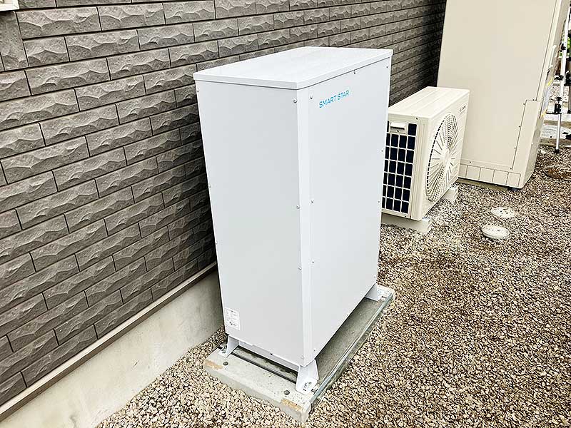 設置後の蓄電池
