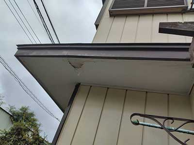施工前の軒天