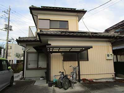 施工前の外壁塗装