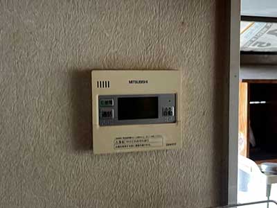 交換前のキッチンリモコン