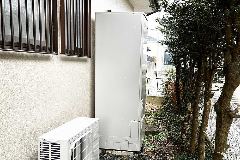 設置後のエコキュート