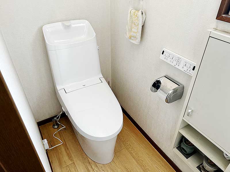 交換後のトイレ