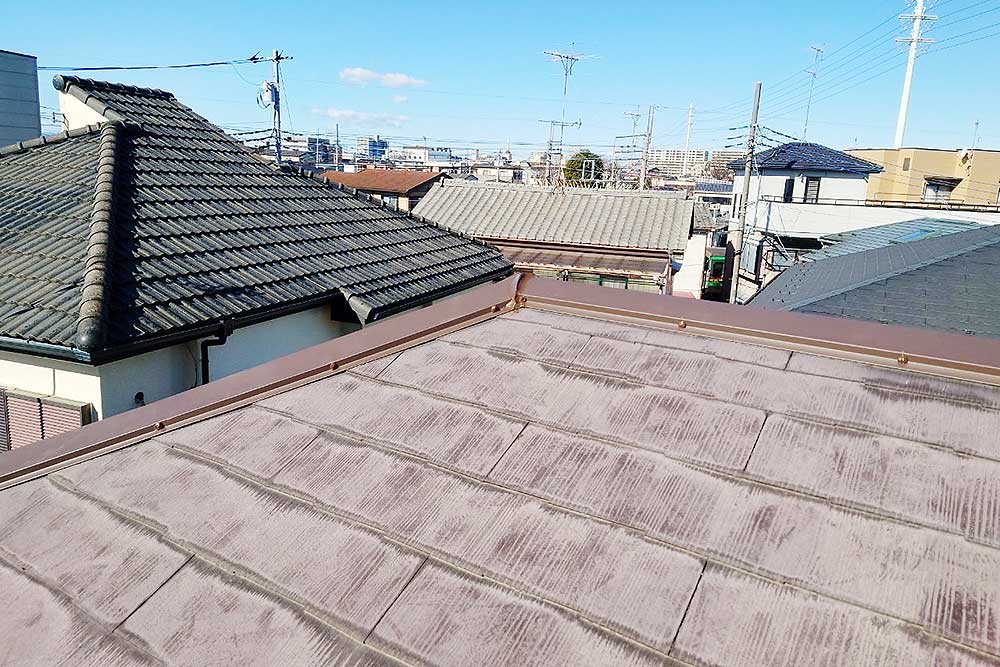 施工後の棟板金