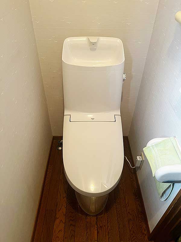 交換後のトイレ