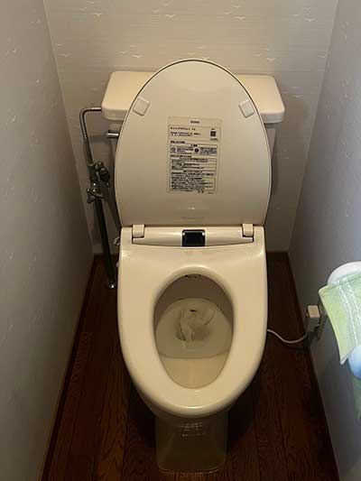 交換前のトイレ