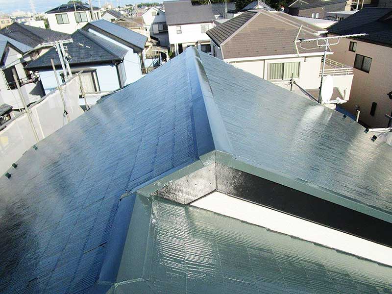塗装後の屋根