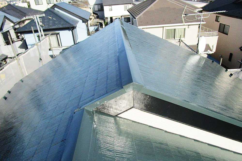 塗装後の屋根