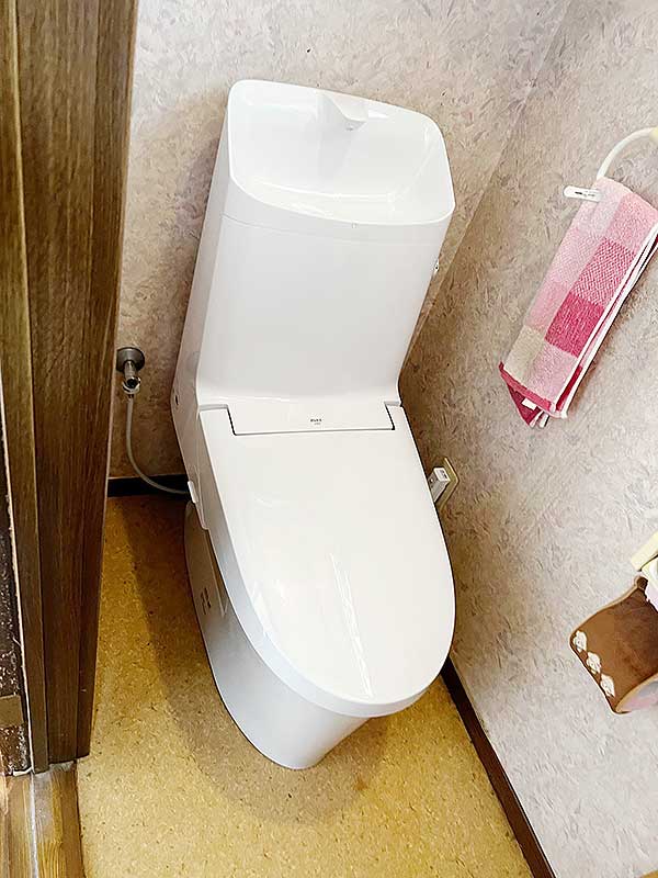 交換後のトイレ