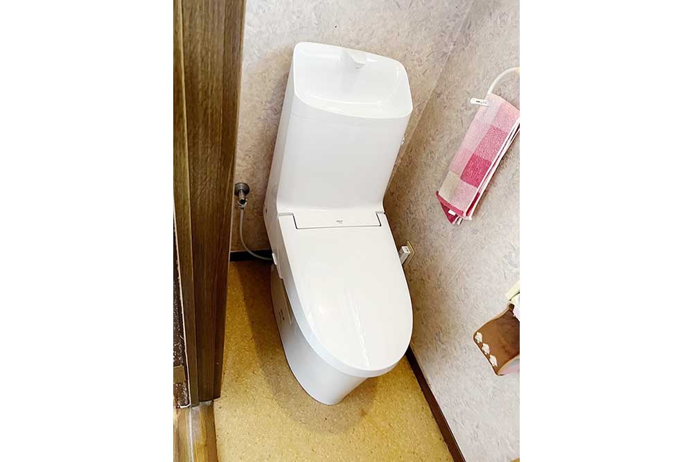 交換後のトイレ