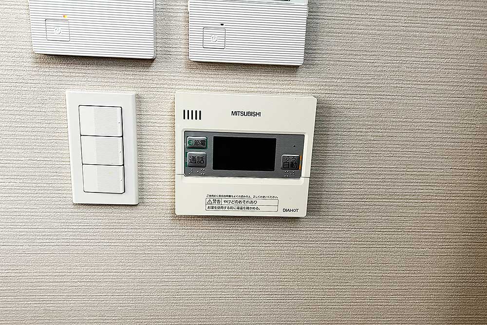 設置後のキッチンリモコン
