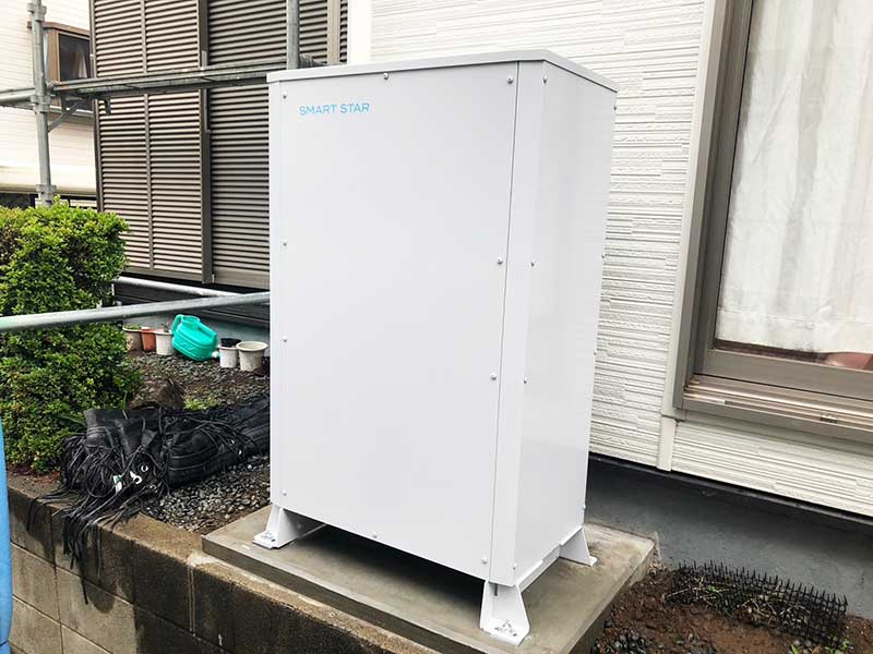 設置後の蓄電池