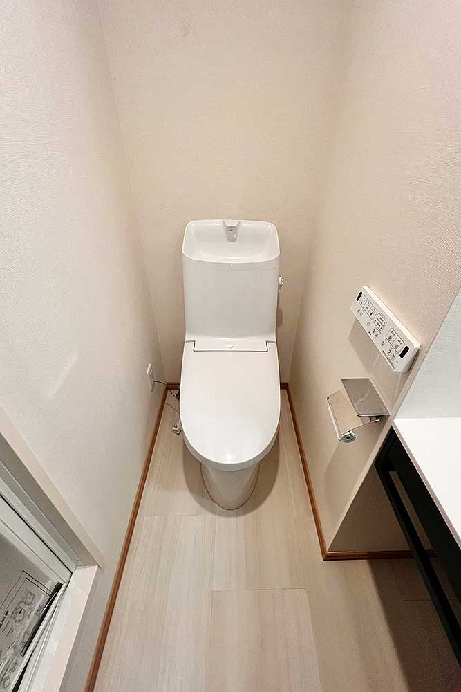 施工後のトイレ
