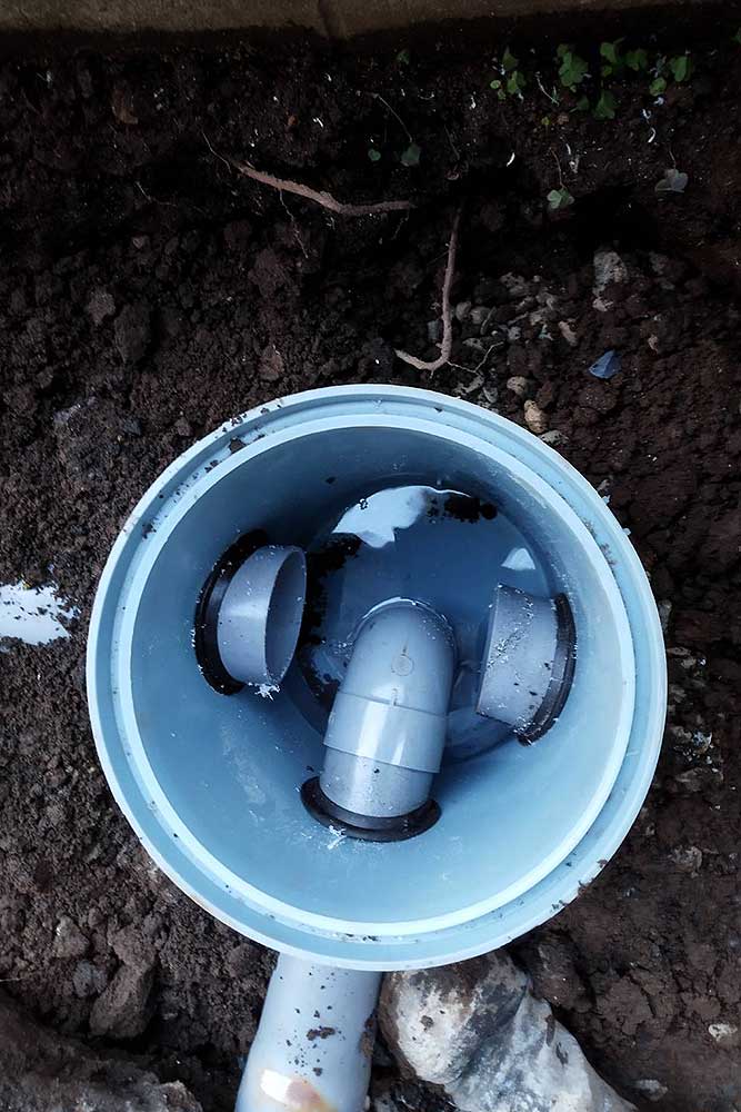 施工後の排水桝