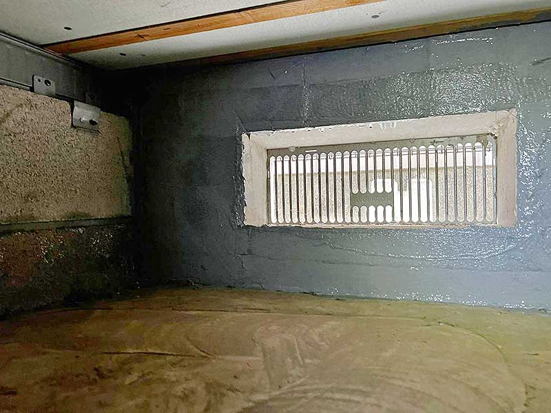 施工後の床下基礎