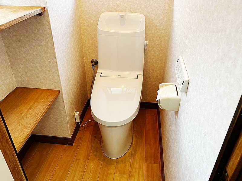 交換後のトイレ