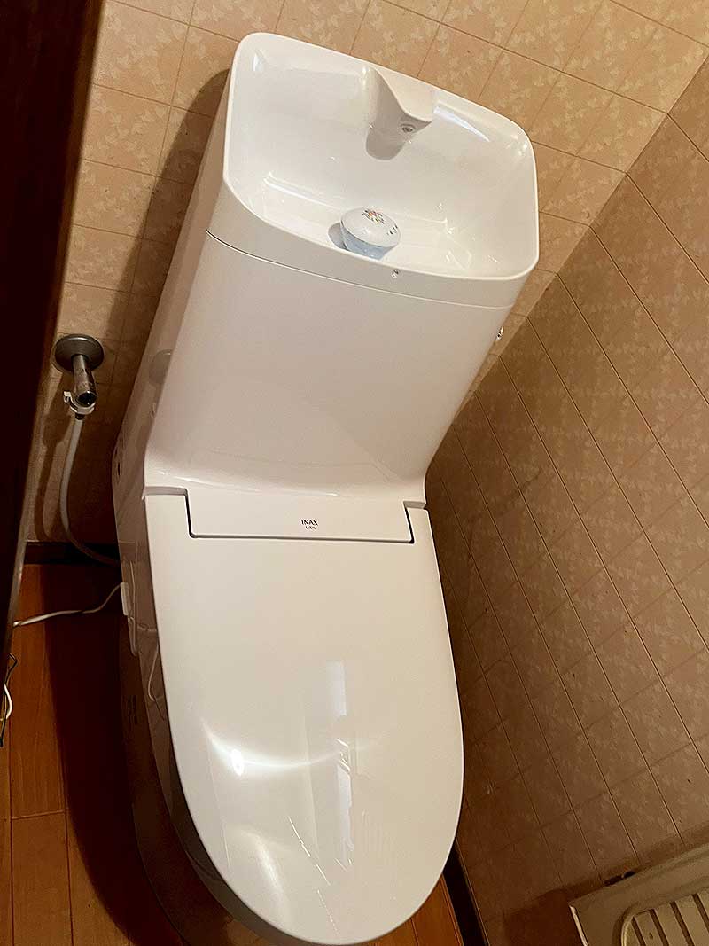 施工後のトイレ