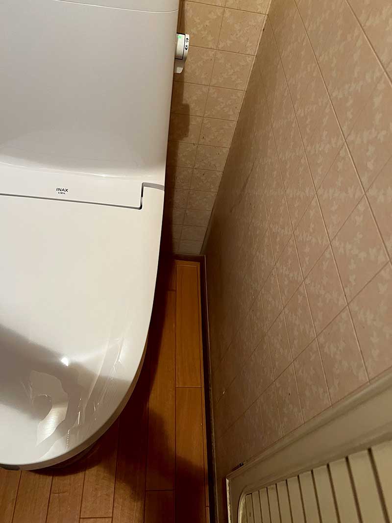 施工後のトイレ