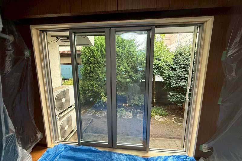 新しいサッシ・窓の取付