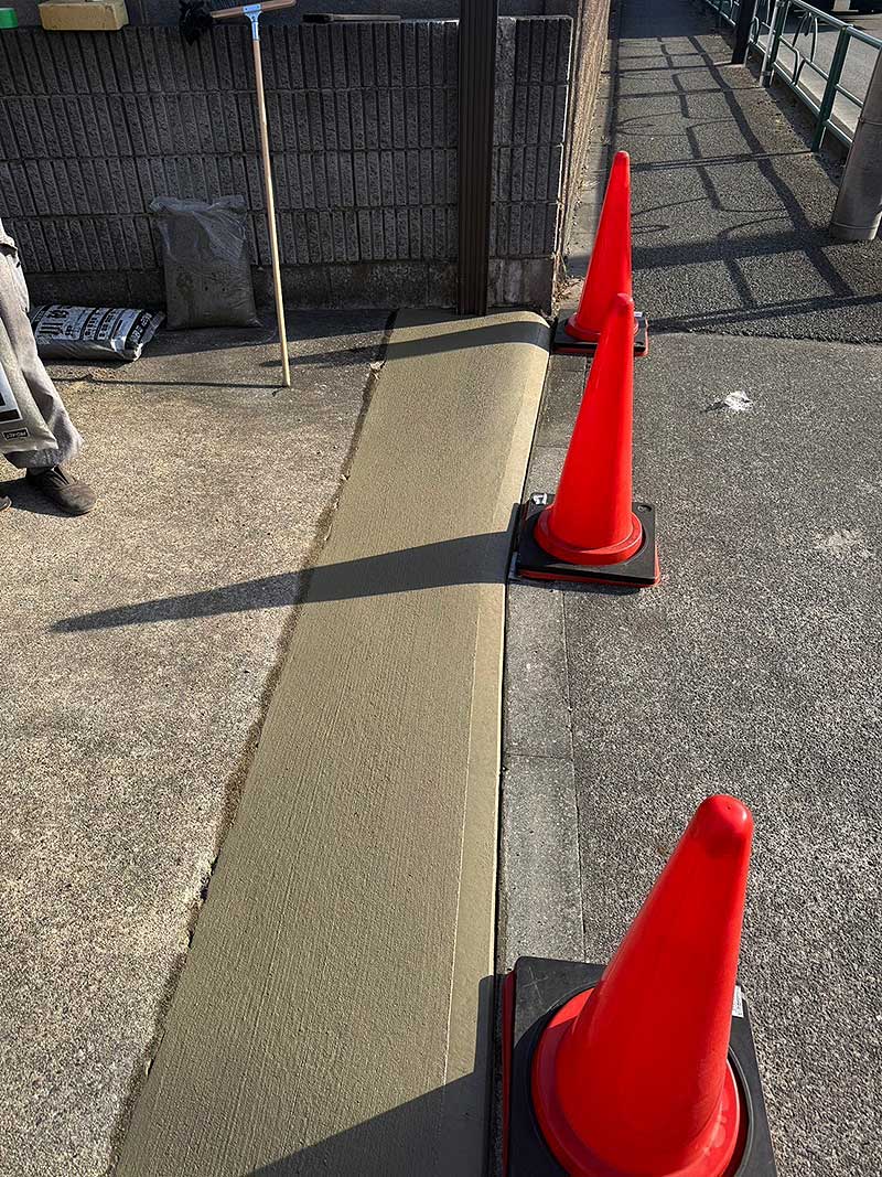 新しくコンクリート打設