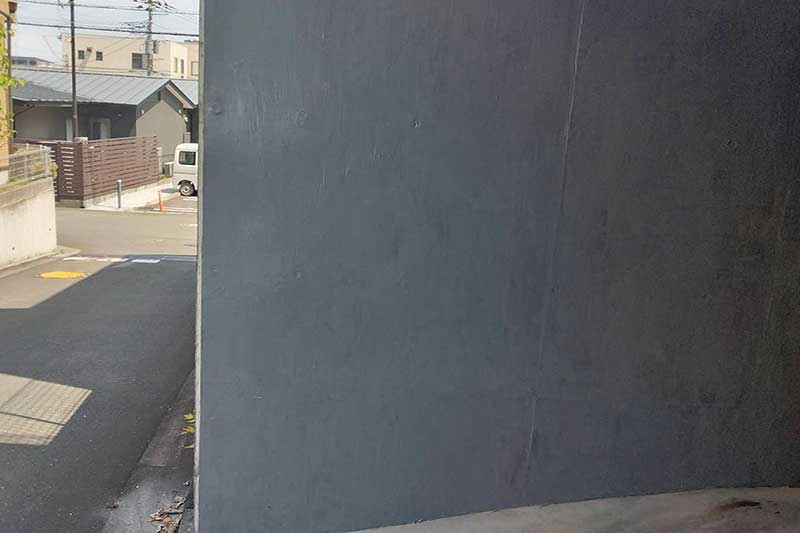 地下車庫・擁壁車庫の補強剤塗布完了