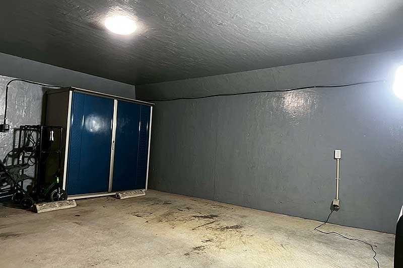 地下車庫・擁壁車庫の補強剤塗布完了