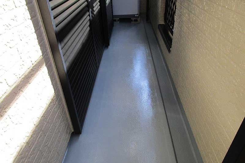 ベランダ防水塗装施工後