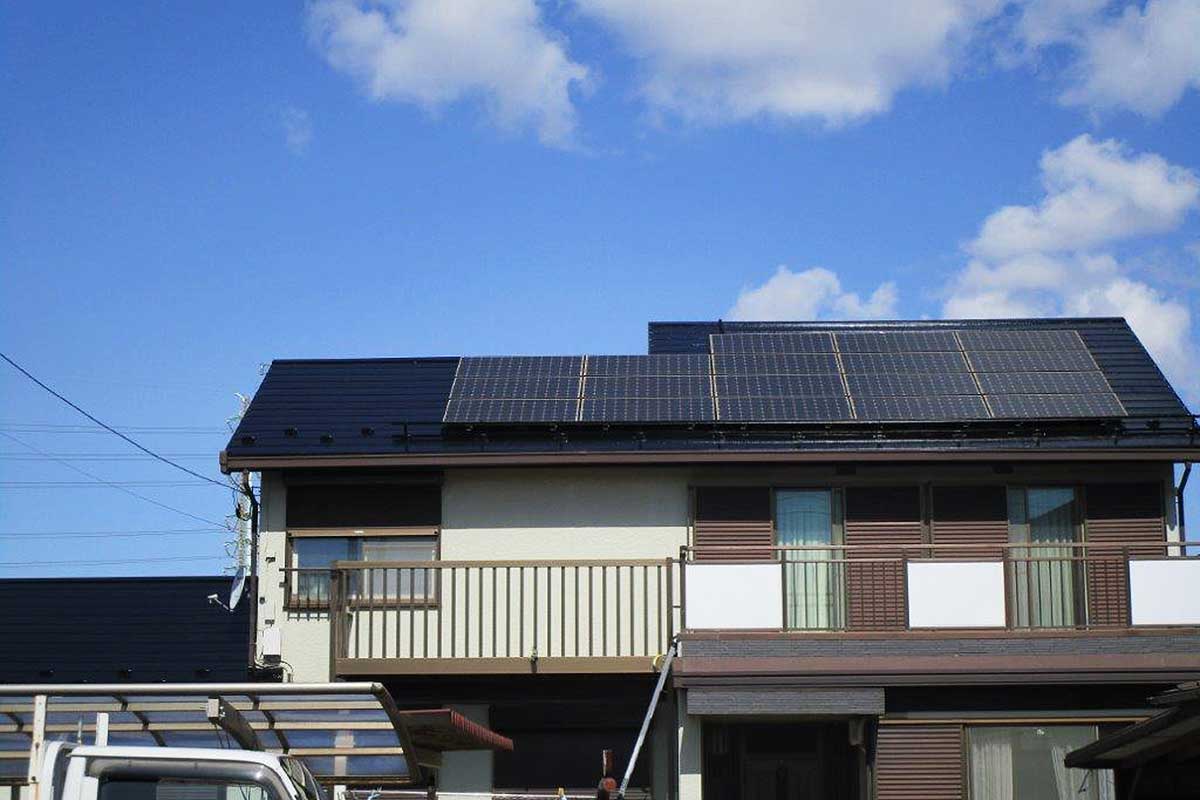 塗装後の屋根