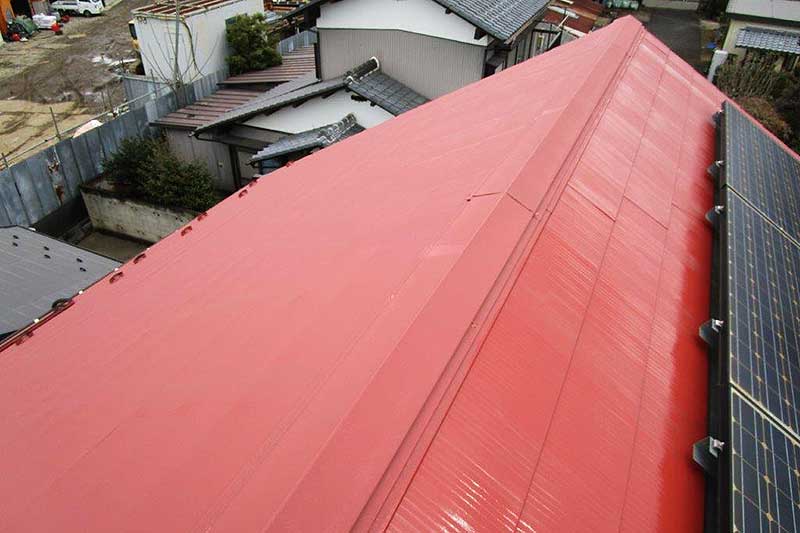 屋根の下塗り塗装