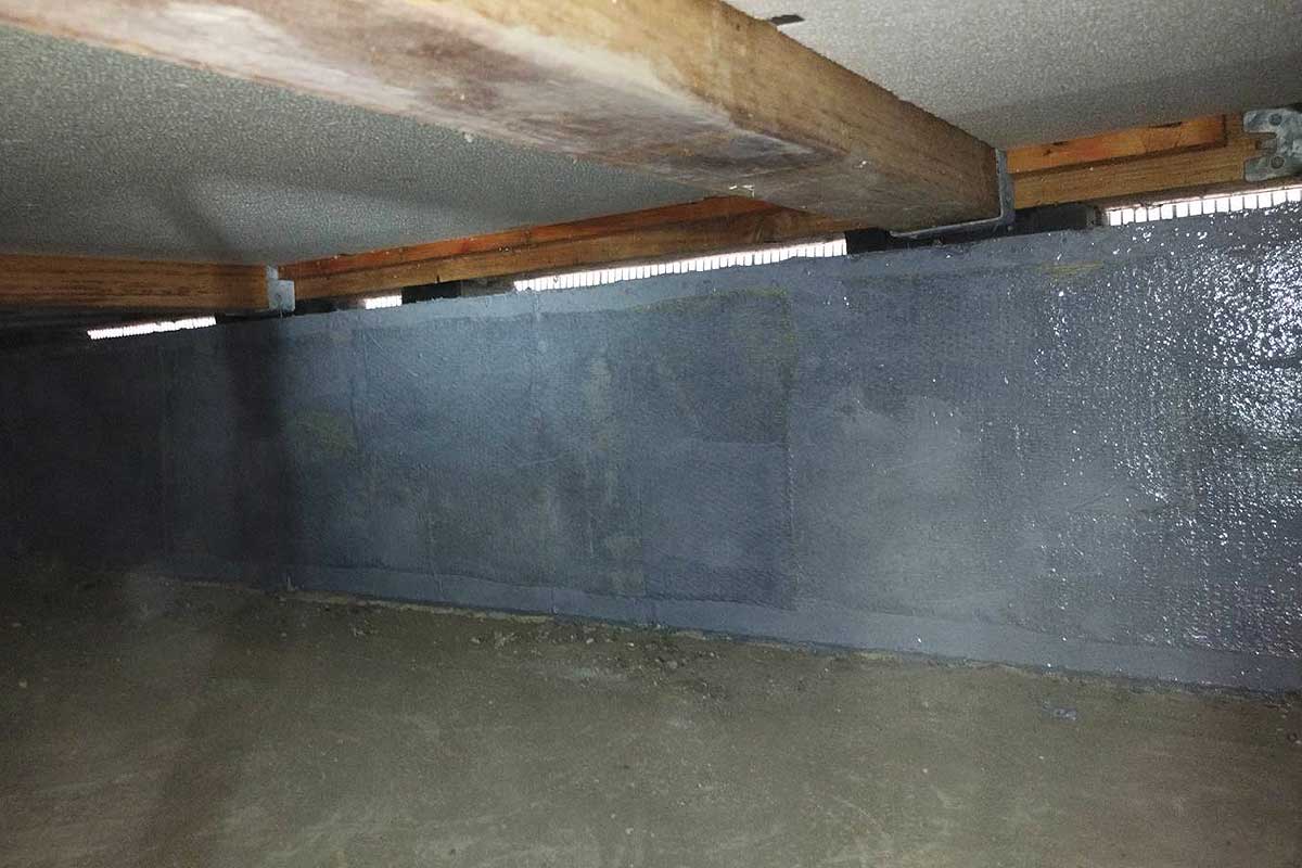 基礎補強施工後の内基礎