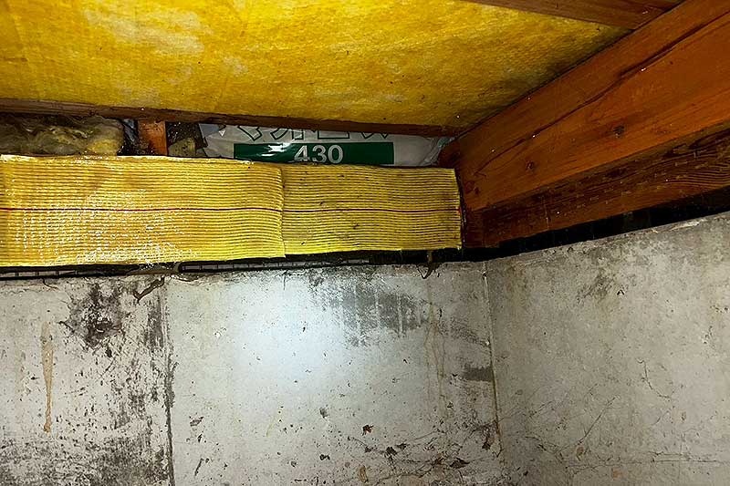 アラミド繊維を張り込んでタフロンウッドを塗布