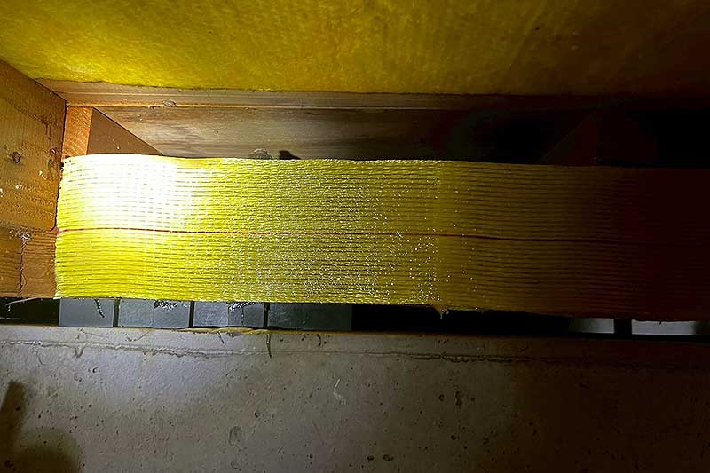 アラミドとタフロンウッドで施工した床下木部