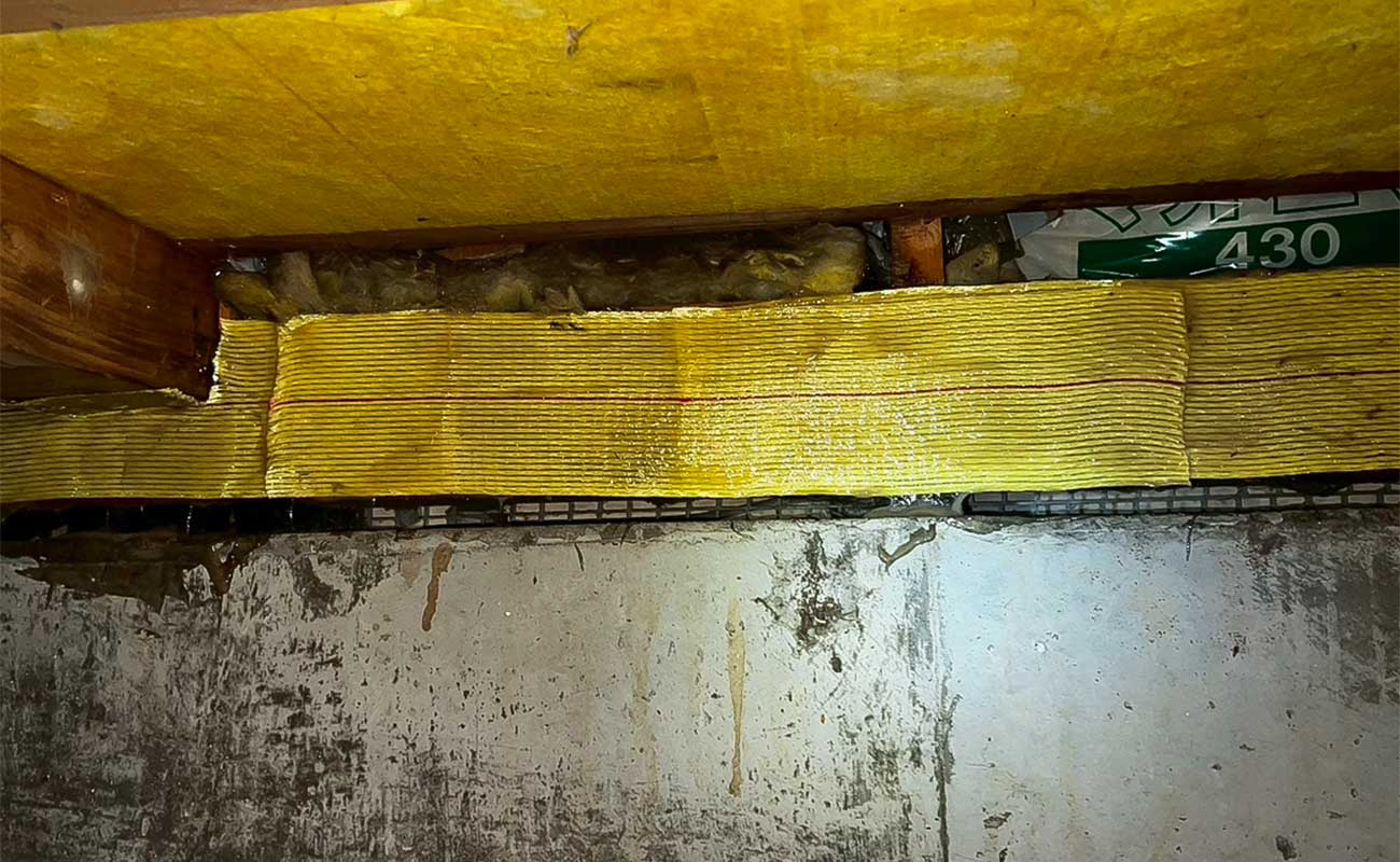 施工完了後の床下木部