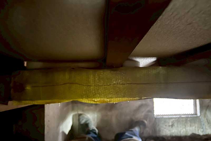 アラミドとタフロンウッドで施工した床下木部