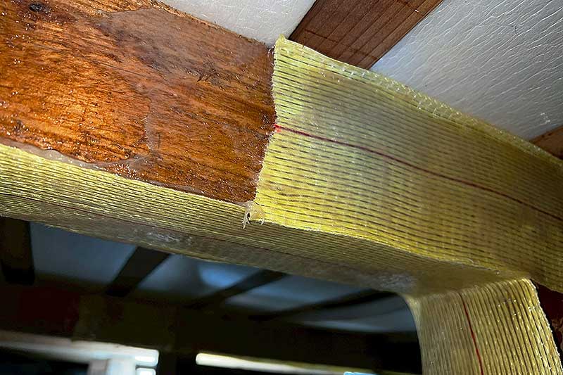 アラミドとタフロンウッドで施工した床下木部