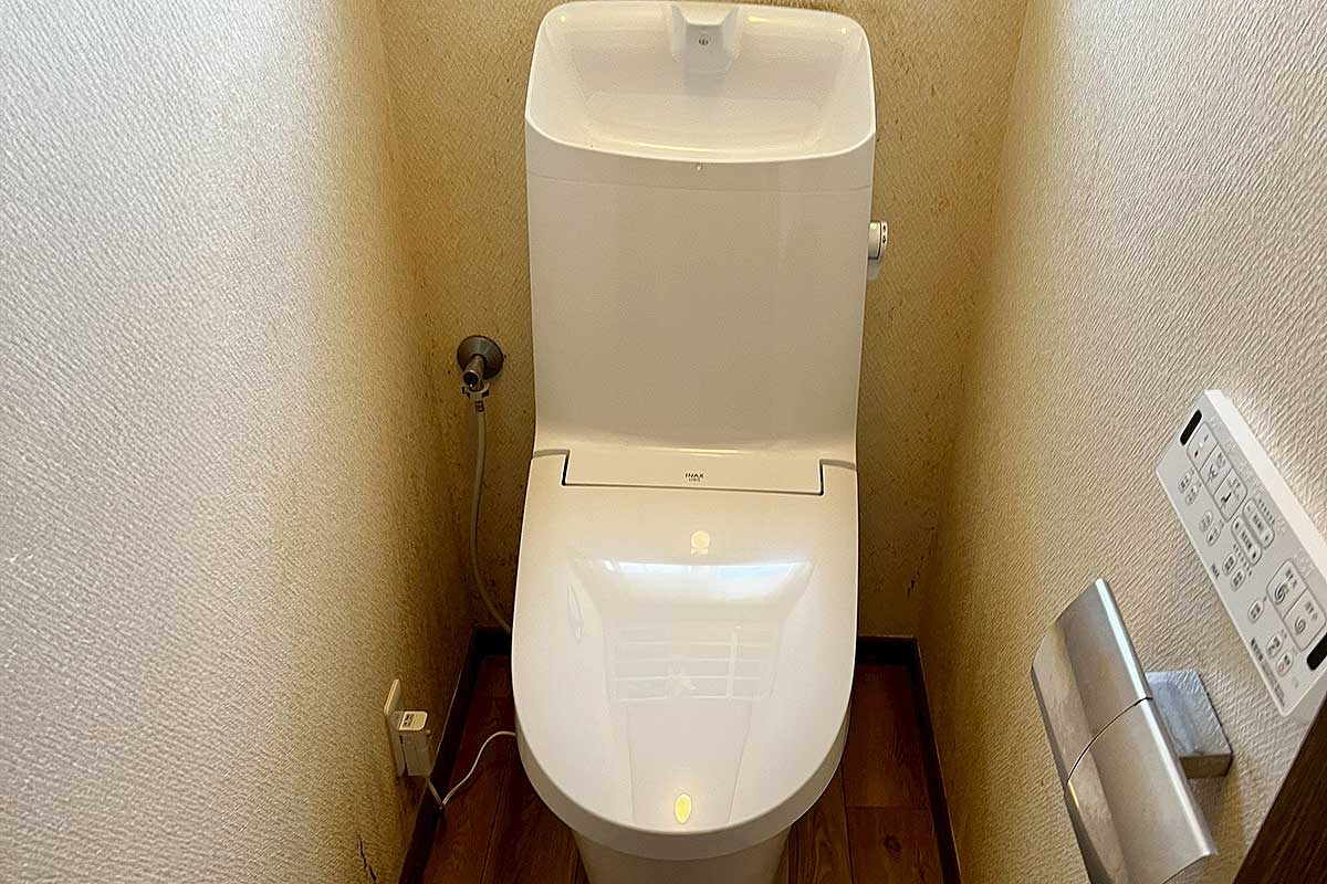 施工後のトイレ