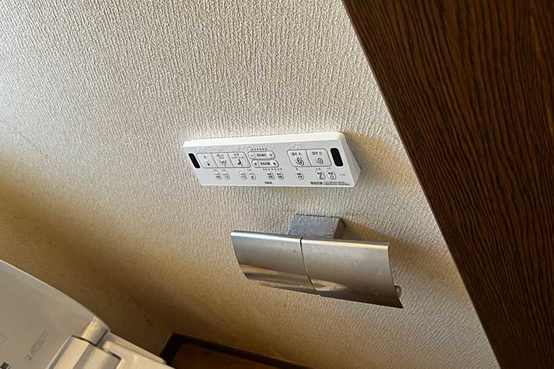 施工後のトイレリモコン