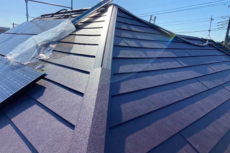 エコランバー・棟板金の取付け