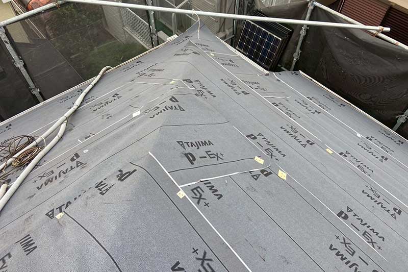 ルーフィング張り込み