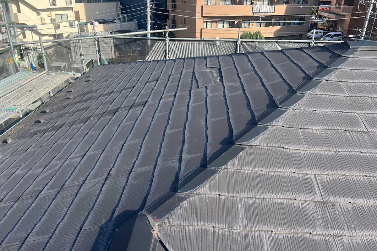 施工前の屋根