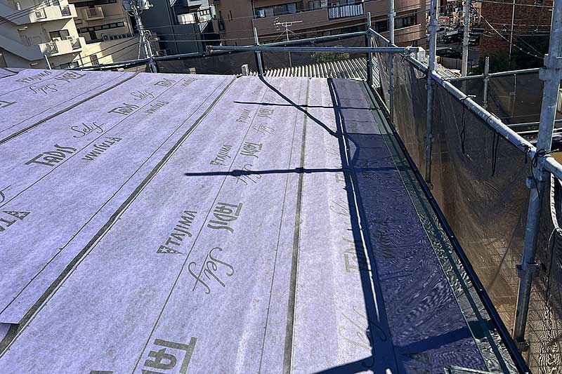 ルーフィング張り込み