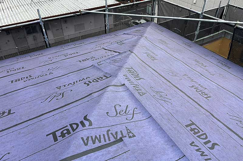 ルーフィング張り込み