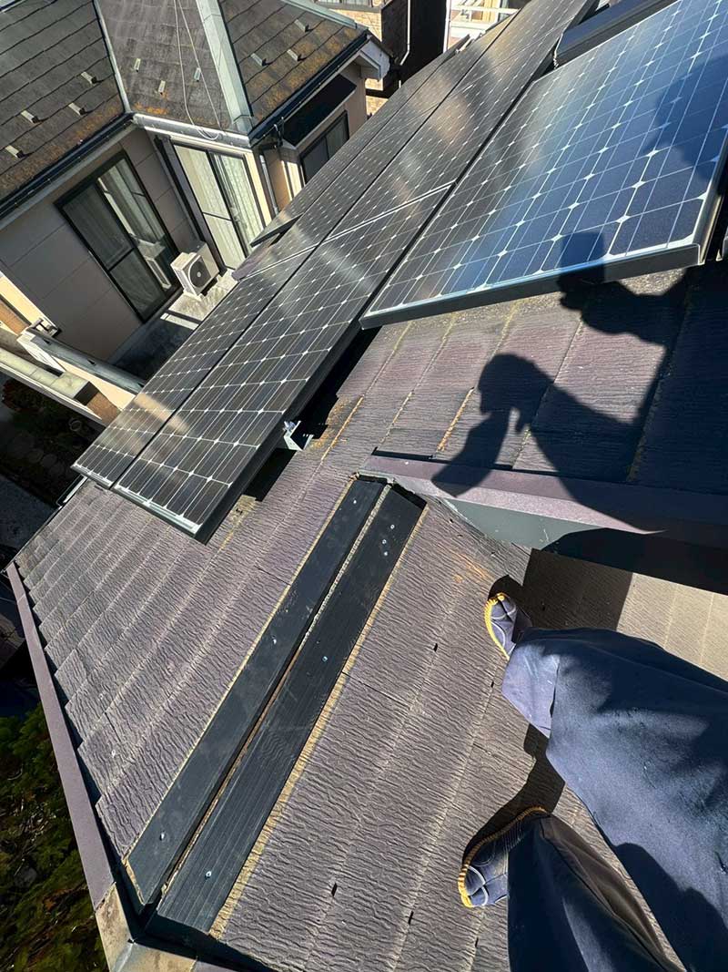 新しく貫板としてエコランバーの取付